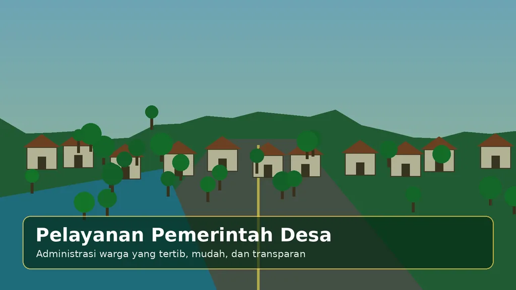 Ilustrasi pelayanan Pemerintah Desa Sembawa