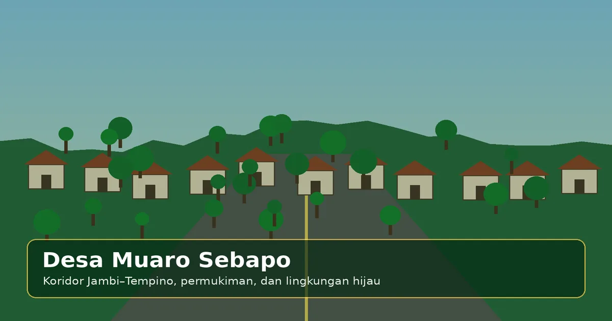 Ilustrasi lingkungan Desa Sembawa